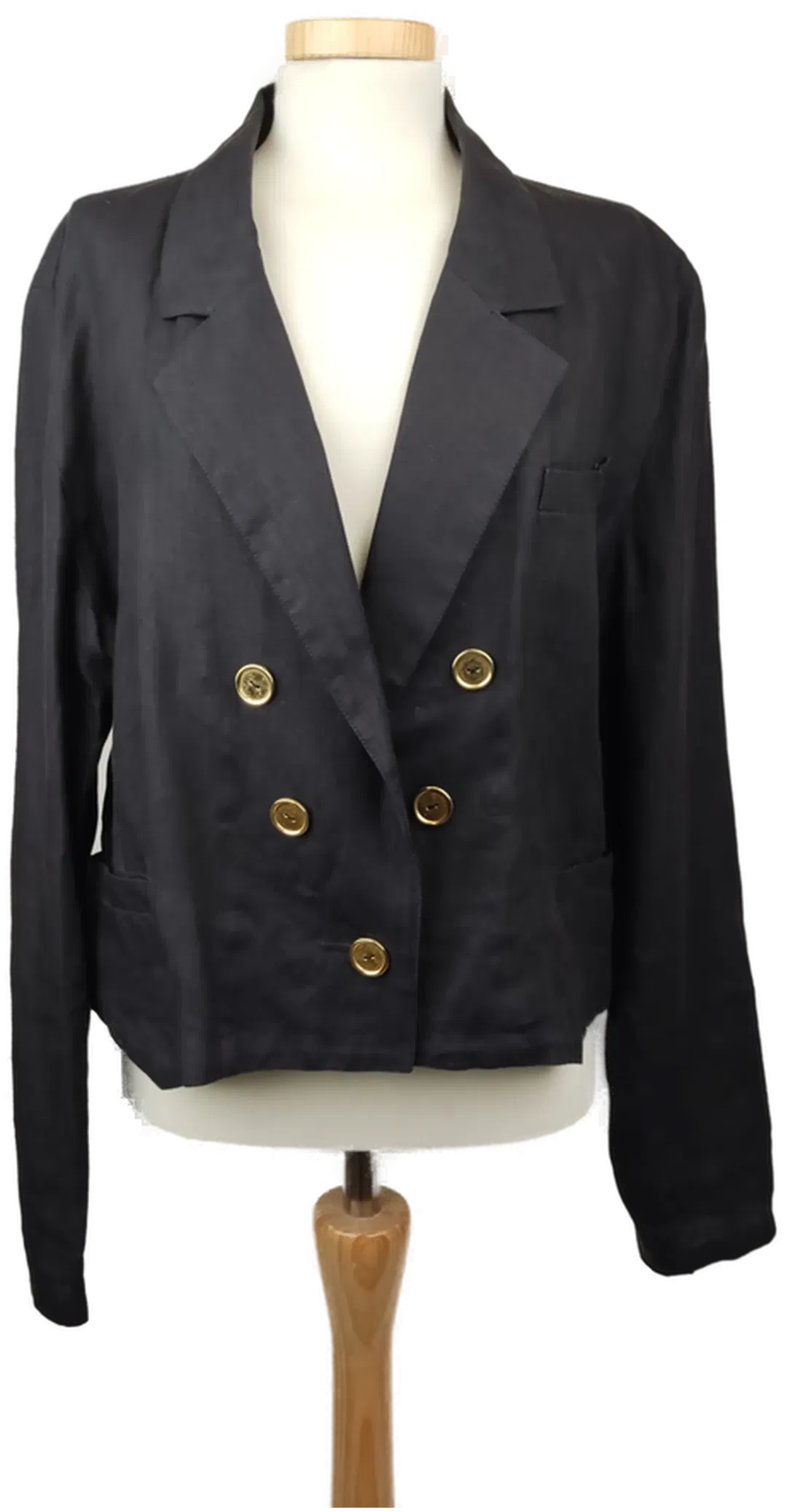 Mirta Del Pineto Damenblazer schwarz - 4XL/48 - Bild 1