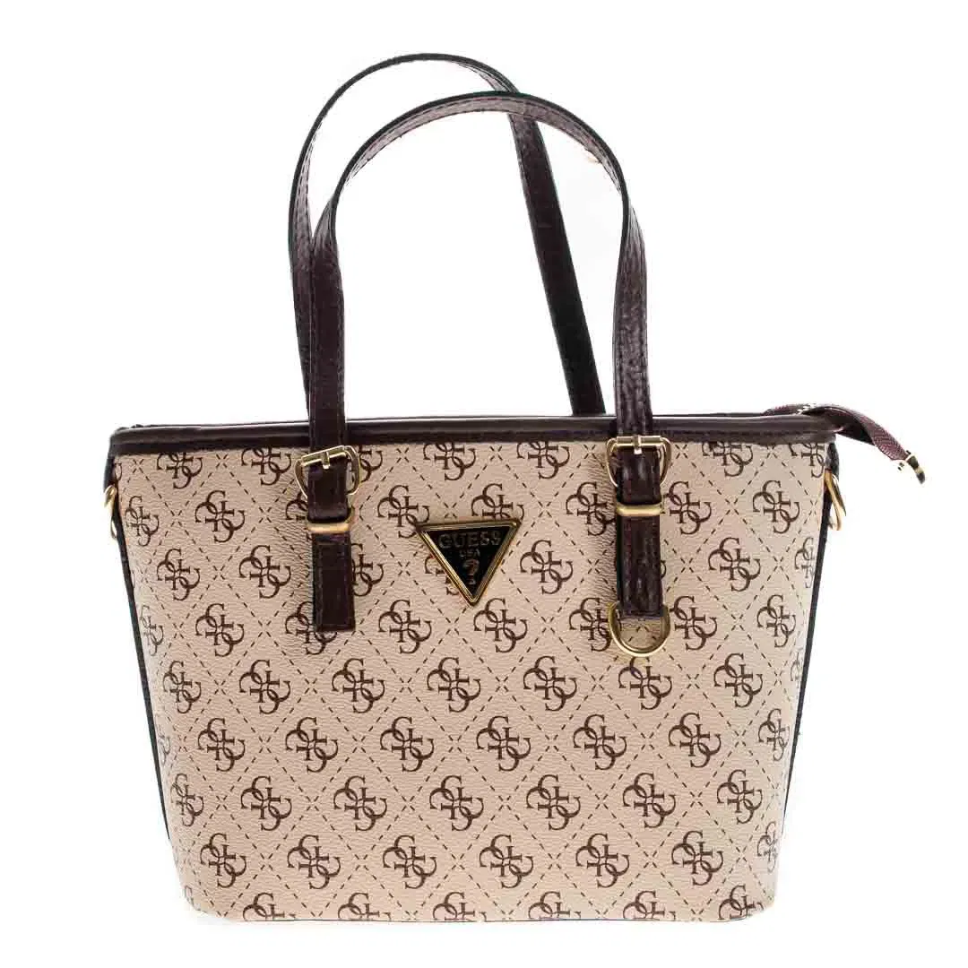 GUESS Damen Handtasche in braun-beige - Bild 4