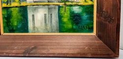 Ludwig Alteneder Ölgemälde St. Bartholomä am Königssee 1946 signiert gerahmt - Bild 3