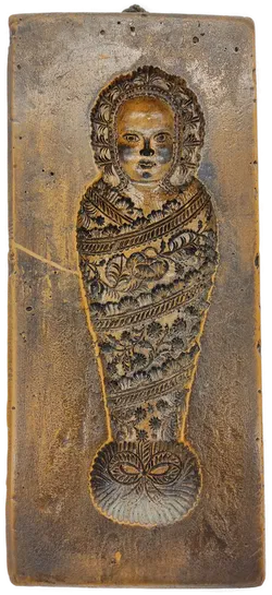 3 Wachsmodel alt Motive eingewickelte Kinder Fatschenkind(?) - Bild 2