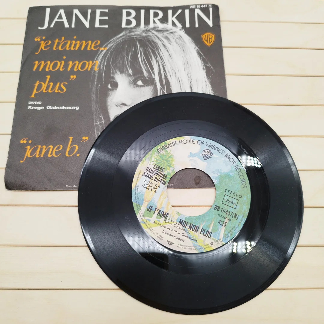 Jane Birkin, Je t' aime moi non plus, Vinyl Single (1974 Neuauflage)  – Bild 2