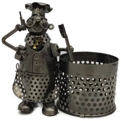 Metall-Stiftehalter mit Schweißerfigur - Bild 2