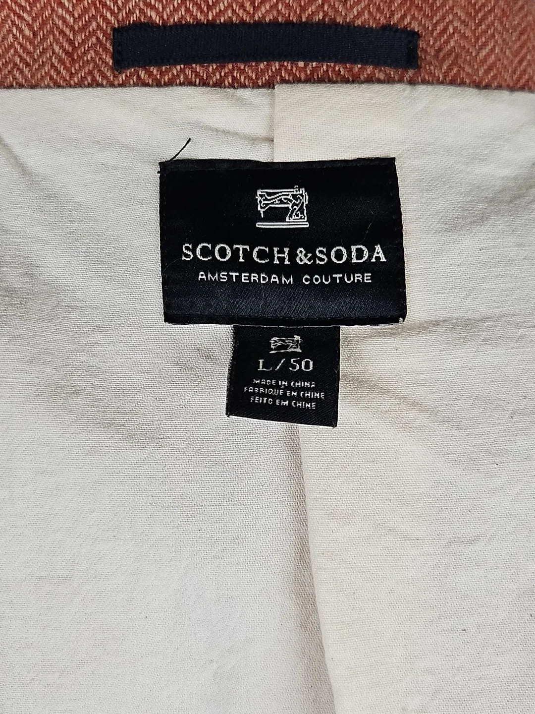 SCOTCH & SODA Herren Wollsakko, rot - Gr. L  – Bild 4
