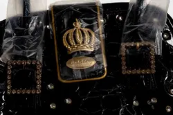 POMPÖÖS by Harald Glööckler Handtasche, schwarz, 36×32 cm - Bild 2