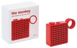 Palomar The Monkey Bluetooth & FM-Radio Lautsprecher | Wasserdicht | Rot | 3W | Design Award 2018 - Bild 2