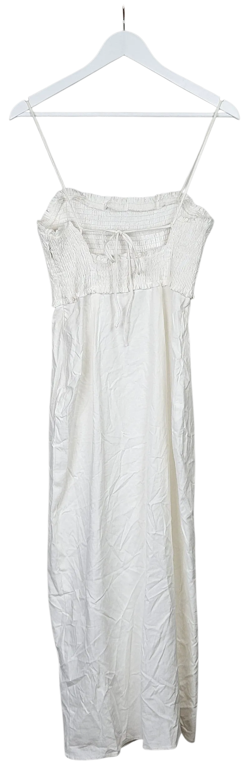 ZARA Damen Leinenkleid, weiß - Gr. L – Bild 2