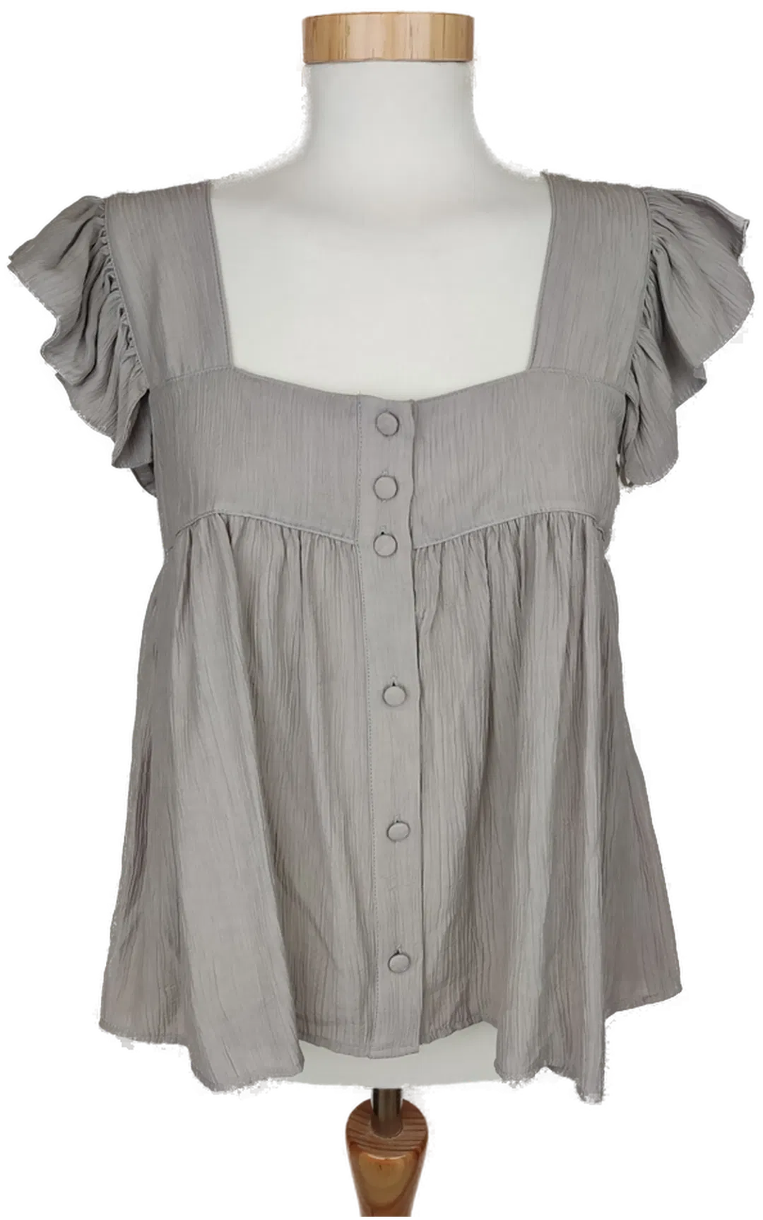 [NEU] Zara Damen Top grau/beige - S/36 - Bild 1