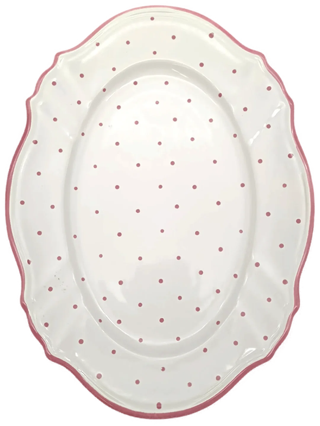 Servierplatte Gmundner Keramik - Rosa Tupferl (5-teilig) – Bild 4