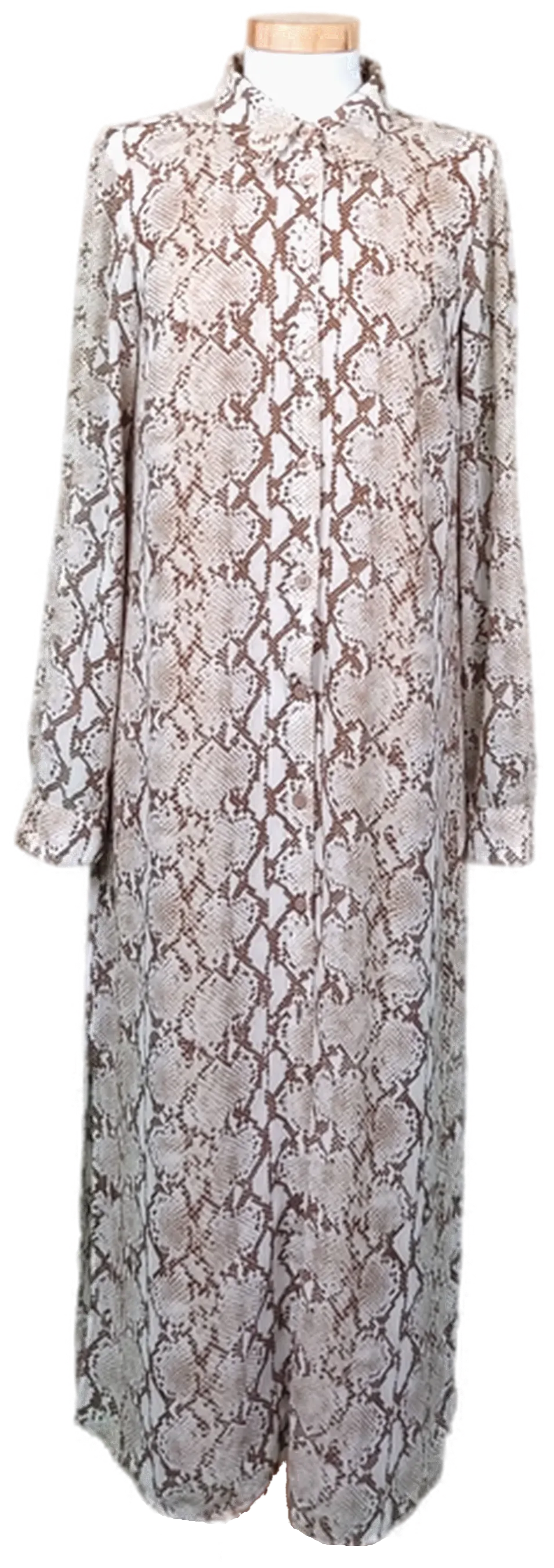 Michael Kors Maxikleid schlangenoptik braun/beige Gr. XS - Bild 1