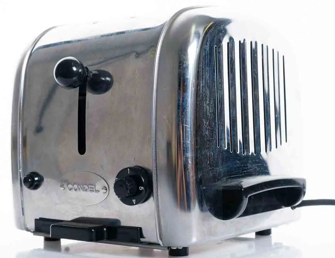 Vintage Toaster "CONDEL"  Typ 2323 – Metallgehäuse,, 50er-Jahre Design – Bild 4