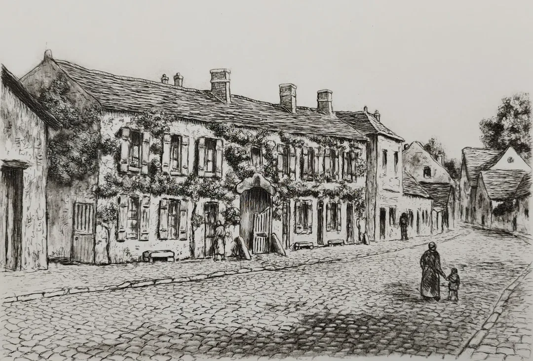 "Barbizon, Auberge Gaume" - Zeichnung von M. Jacques – Bild 2