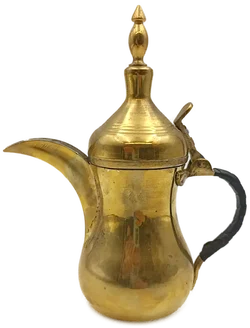 Dallah traditionelle arabische Messing-Teekanne Vintage - Bild 2