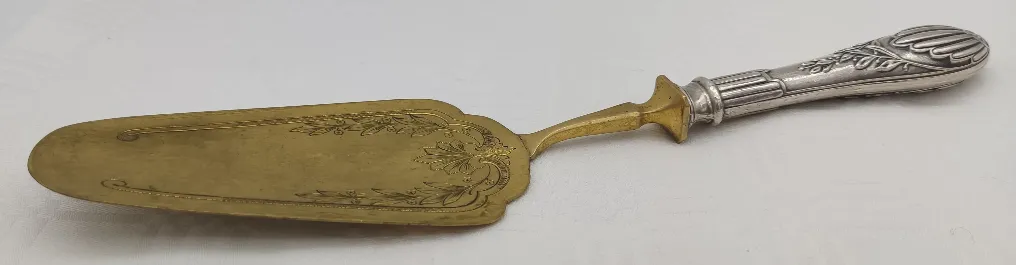 Antiker Tortenheber Silber – Bild 2