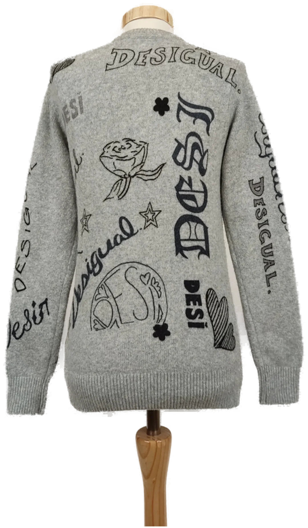 Desigual Damen Pullover grau Gr.XS – Bild 3