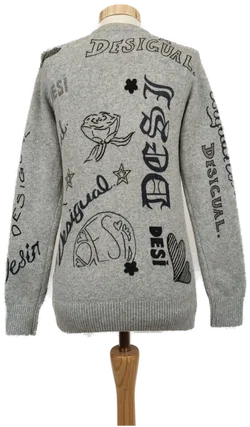 Desigual Damen Pullover grau Gr.XS - Bild 3