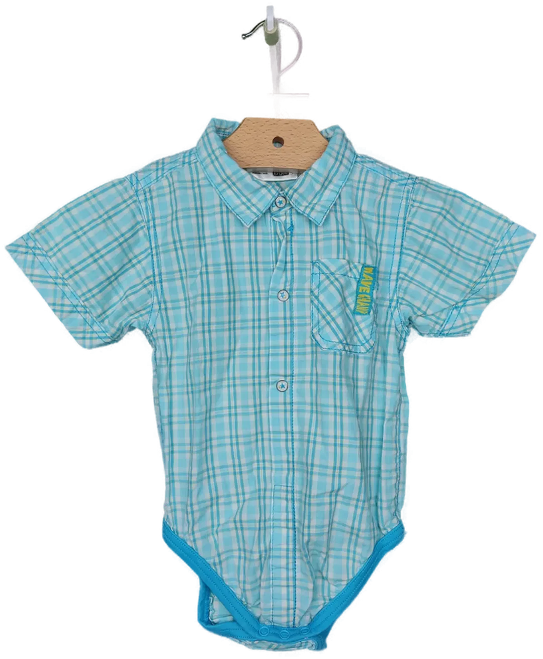 Ergee Jungen Hemdbody blau kariert - 86 cm - Bild 1
