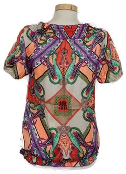 Comma Damen Bluse bunt Gr. 34 - Bild 2