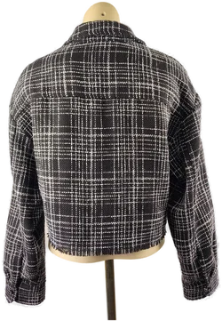 H&M Damenblazer Mit Top Schwarz-Weiß | Retro-Chic – Vorschau 5