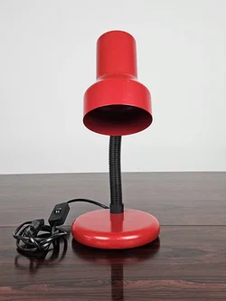 Vintage Tischlampe, rot - Höhe ca. 36 cm  - Bild 2