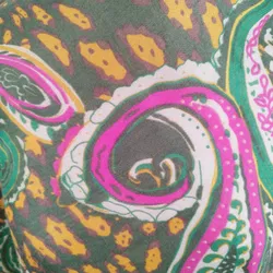 Bemusterter Schal - ca. 180cm lang - 100% Viskose - Bild 3