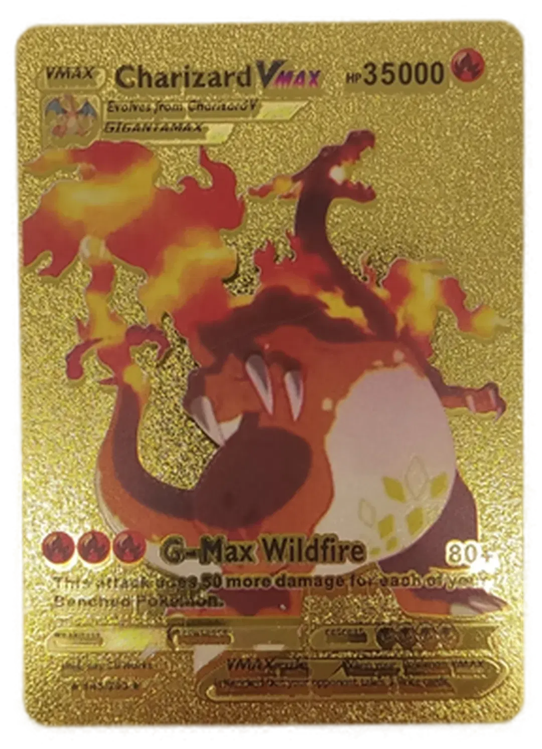 Pokémon Sammelkarte Goldfolie Vmax Charizard Vmax - Bild 1