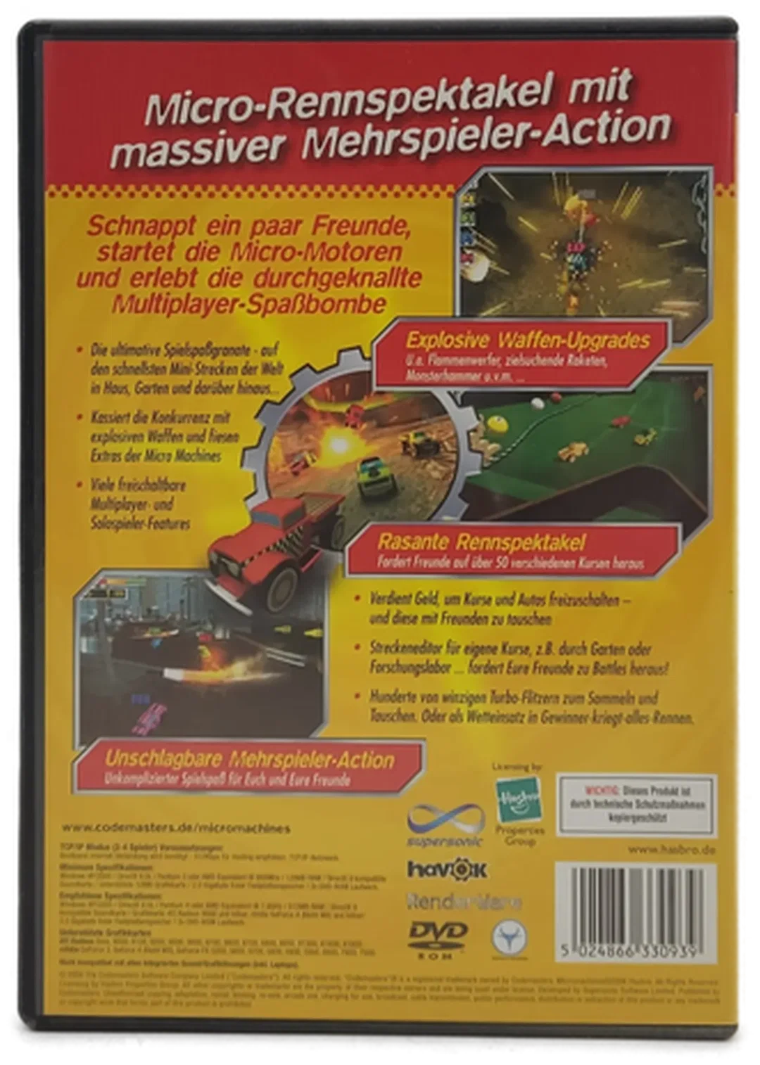 PC Game DVD-ROM "Micro Machines V4" – Bild 2