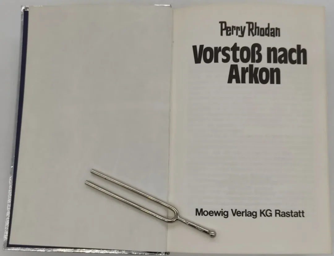 Buch Moewig Perry Rhodan "Vorstoß nach Arkon" Silberband 5 mit 3D Logo von 1980 – Bild 5