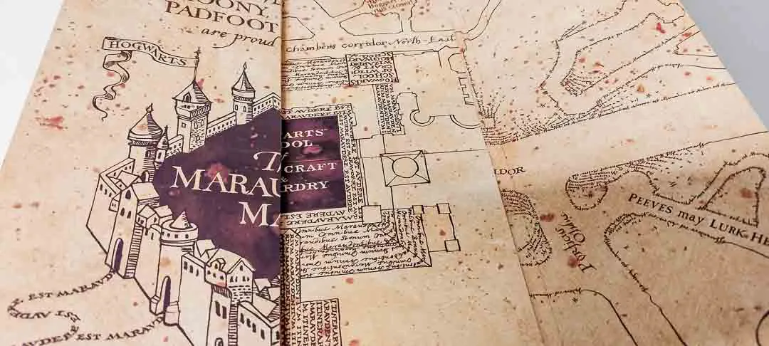 Harry Potter Karte des Rumtreibers – Legendäre Hogwarts-Replik „Marauder’s Map“ - Bild 2
