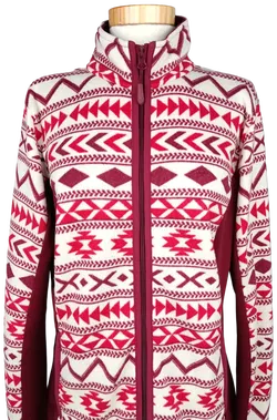 Jack Wolfskin Damen Fleecejacke, rot - Gr. L - Bild 3