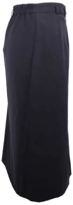 Rock mit Gummizugeinsatz, schwarz, Größe 46 - Bild 2