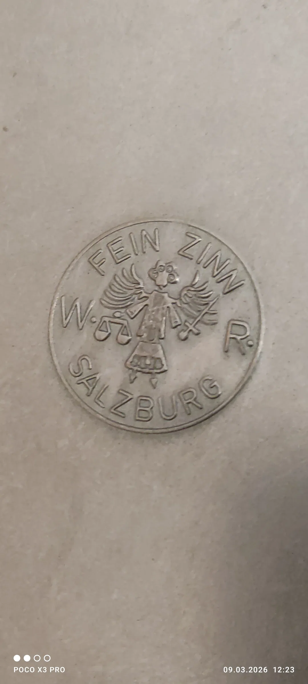 Zinnteller 2er Set, aus Salzburger Zinnstube  D 18,3 cm – Bild 9
