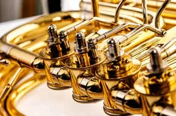 DIMAVERY Blechblasinstrument B-Bariton, gold mit Koffer Musik Horn - Bild 7