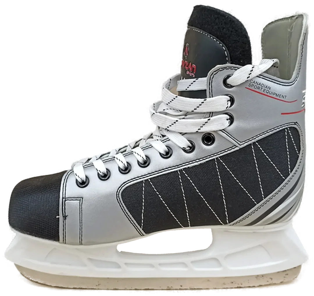 Spartan Herren-Eishockeyschuhe schwarz-weiß Gr. 44 – Bild 5