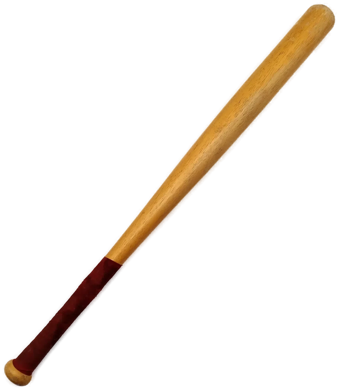 Baseball Schläger aus Holz - mit rotem Griff / robust! - Bild 1