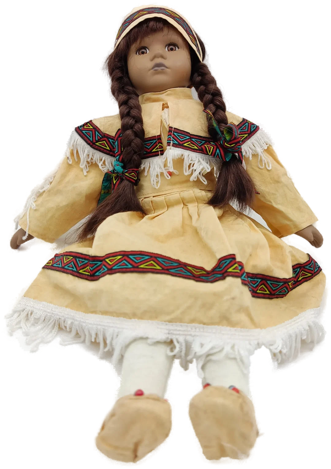 Kinderpuppe Indianermädchen  – Bild 2