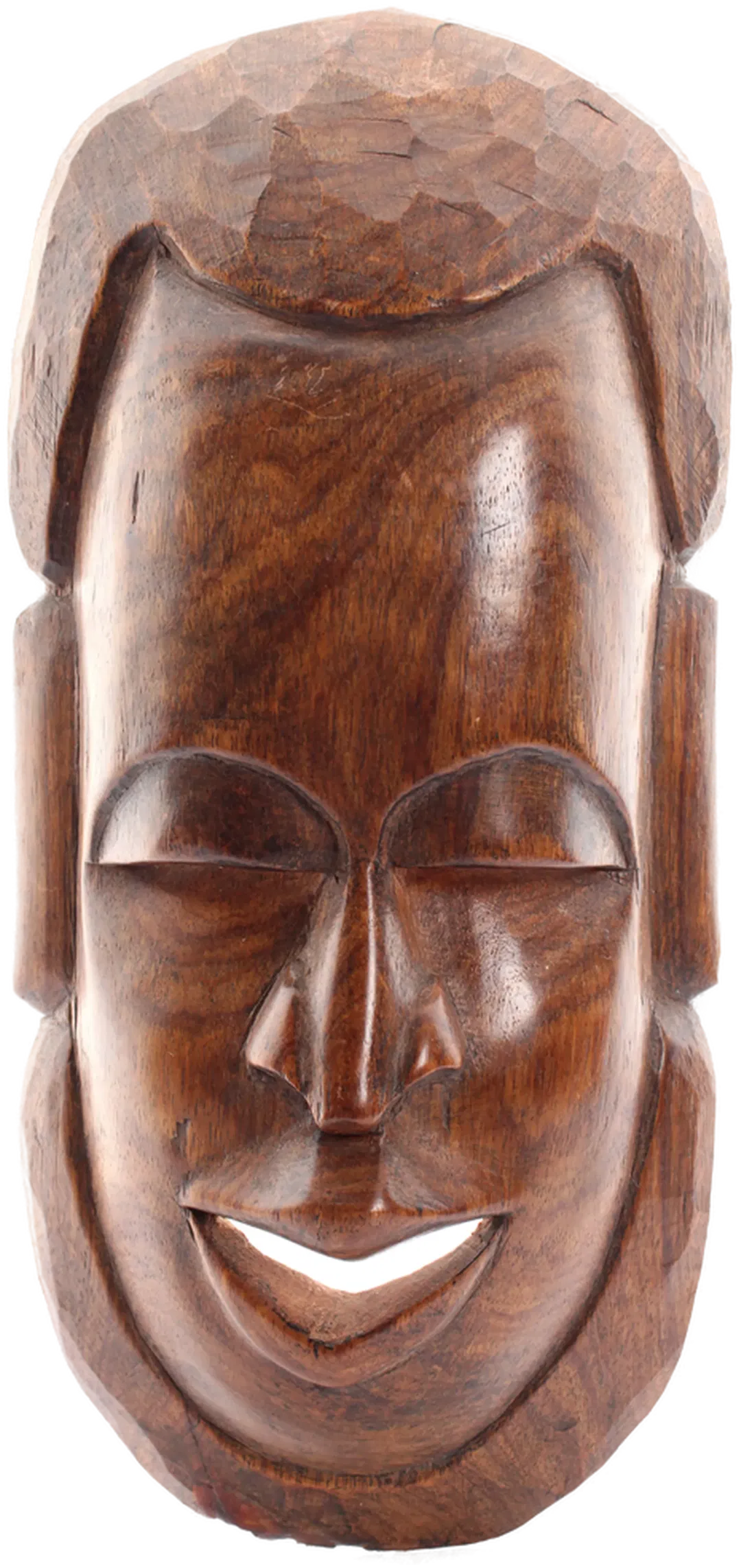 Afrikanische Holzmaske – handgeschnitzt – Wandmaske – ca. 34,5 cm - Bild 4