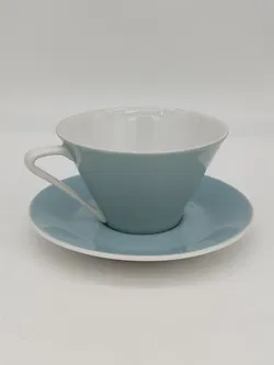 Lilienporzellan Kaffeetasse DAISY 18 - graublau - Bild 2