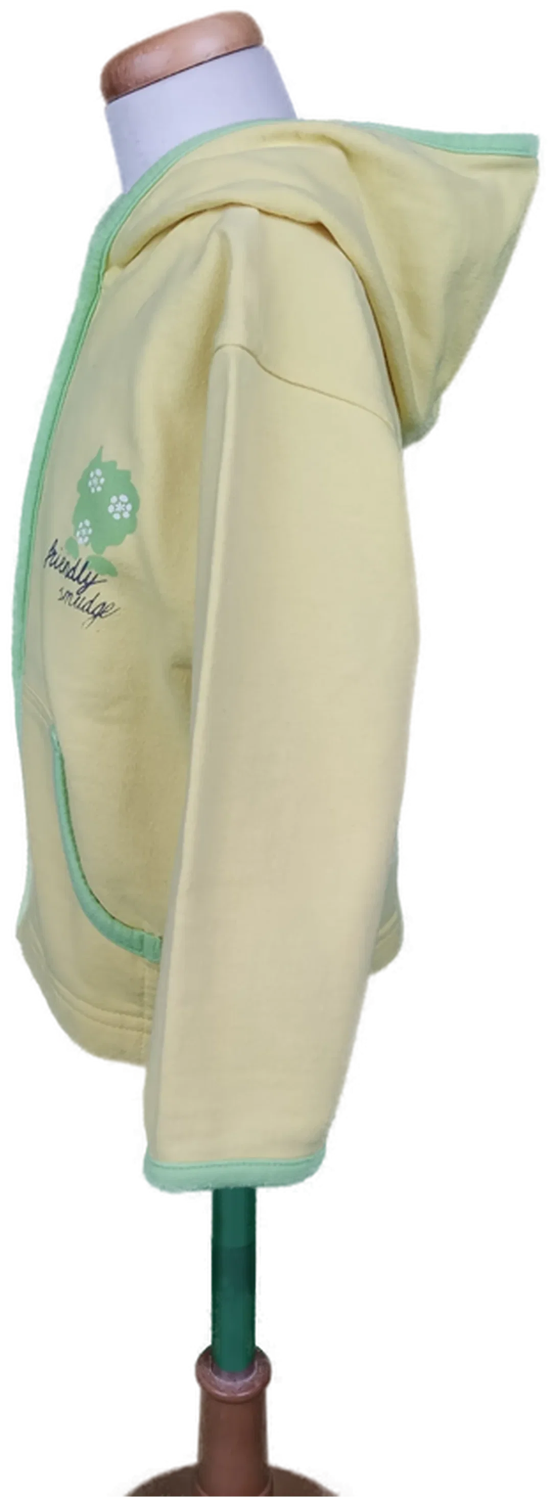 Kinder Kapuzensweatjacke gelb - 92 – Bild 3