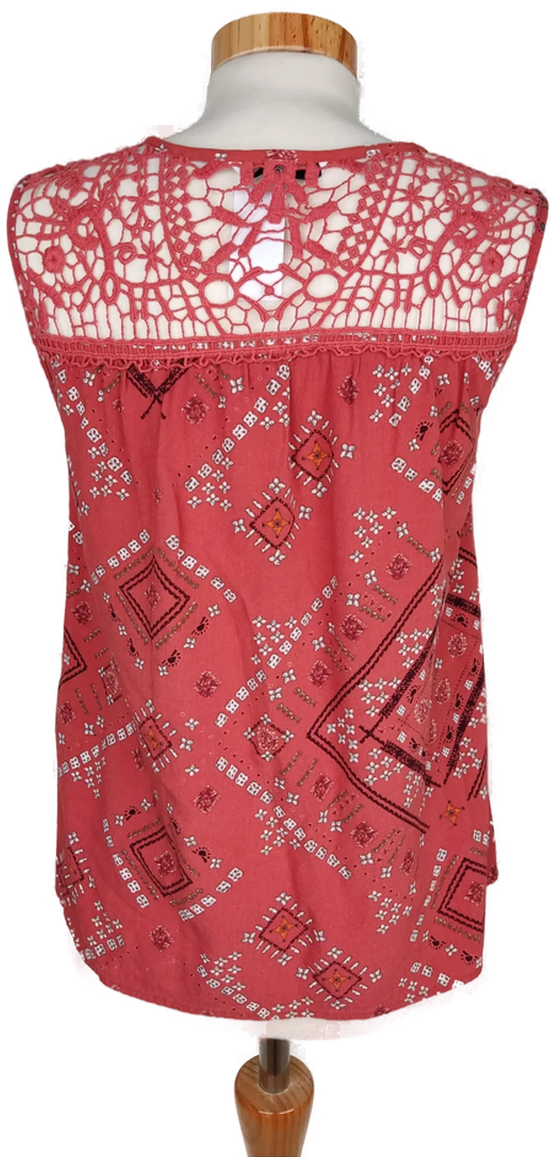 ONLY Damen Top rotbraun gemustert - XS/34 – Bild 2