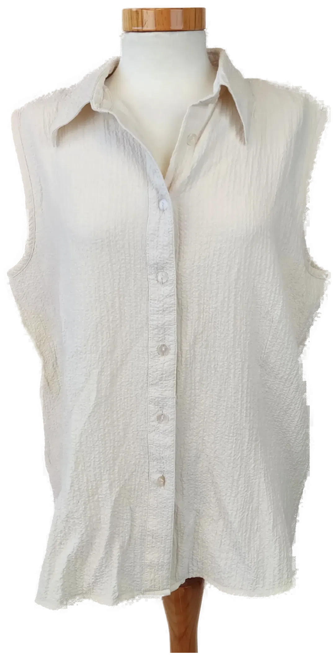 encadée Damenbluse ärmellos weiß - Gr. 42 - Bild 1