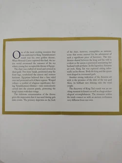 Goldene Thron des Tutanchamon Porzellan & Zertifikat von Franklin Mint | Limitierte Rarität - Bild 11
