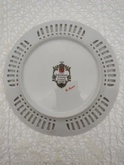 Porzellan Durchbruchteller von Bavaria Schumann Arzberg | Bayerischer Zierteller - Bild 2