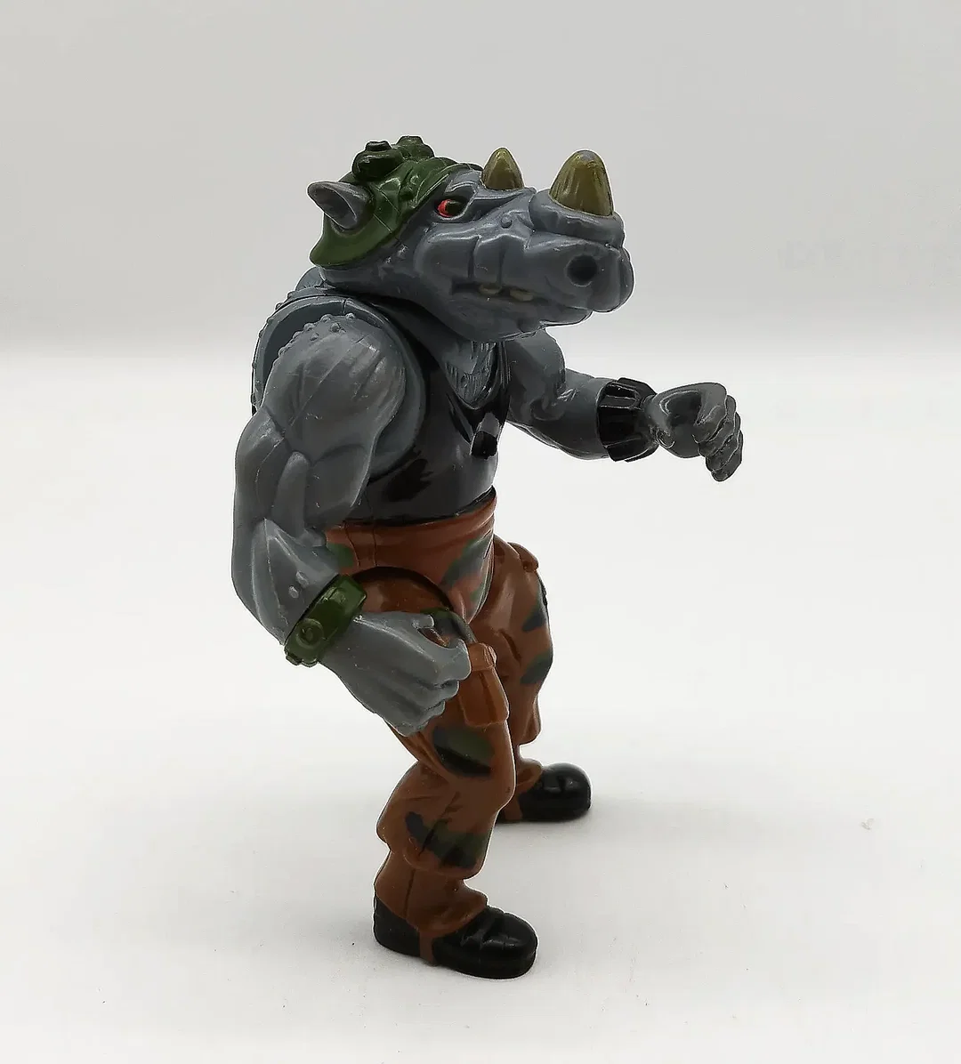Vintage Actionfigur Mutant Ninja Turtles Rocksteady | Gut Erhalten – Bild 2