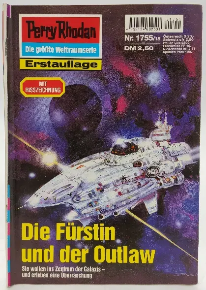 Romanheft Perry Rhodan Die Fürstin und der Outlaw Erstauflage Nr.1755 - Bild 1