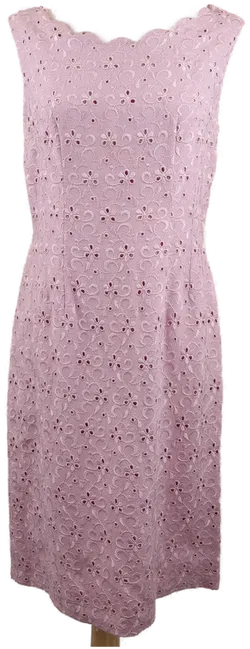 Vintage Kleid mit besticktem Mantel rosa - XL/42 - Bild 4