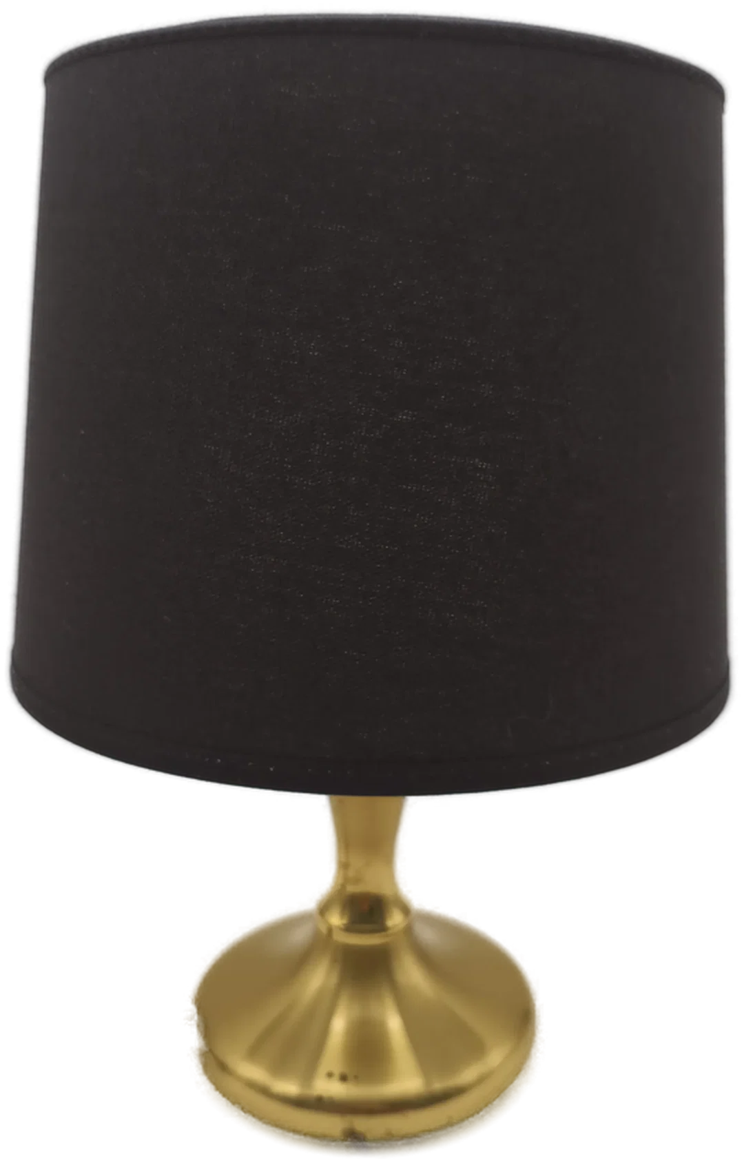 Tischlampe mit Messingfuß, Lampenschirm neu - Bild 4