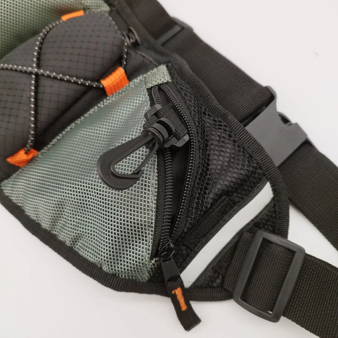 Schwarz-grauer Gürteltasche - ca. 96cm / verstellbar – Bild 2