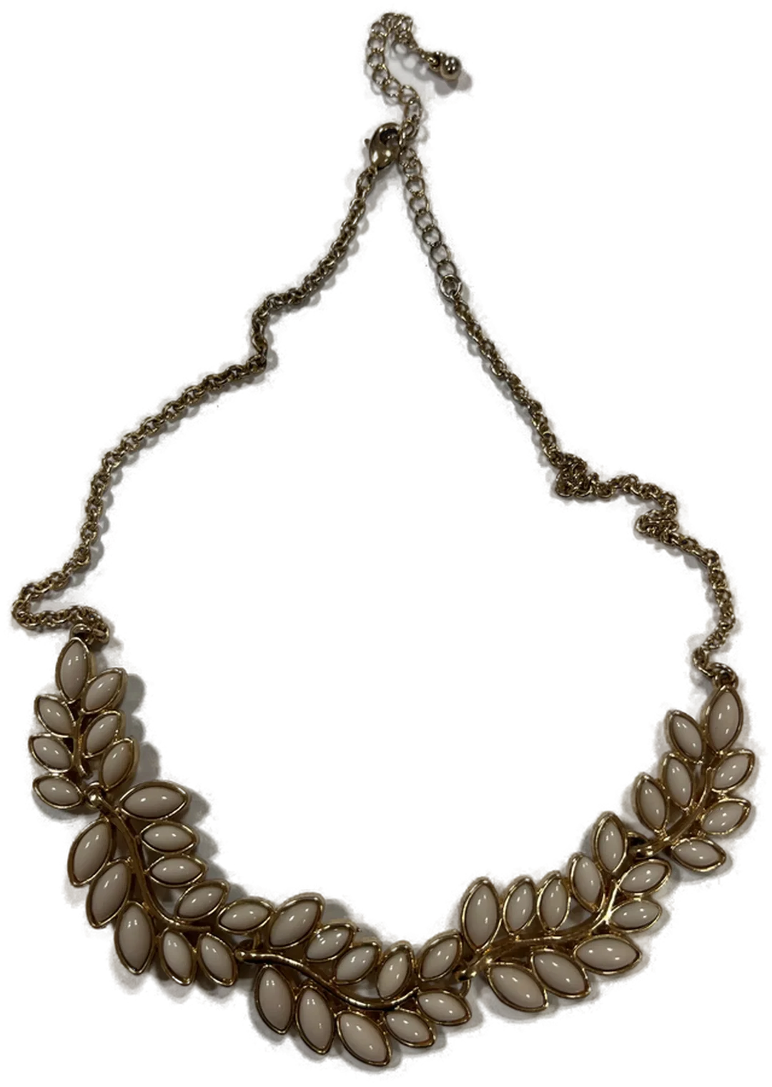 Blütenkette Modeschmuck Länge 44-54 cm - Bild 1