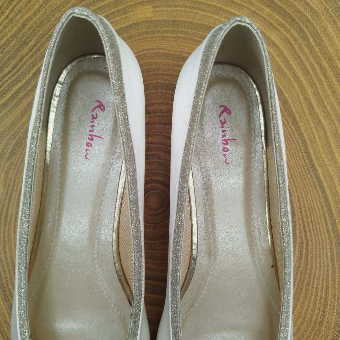Elegante Rainbow Club Brautschuhe – Ivory Satin – Gr. 37 – neu & ungetragen – Bild 6