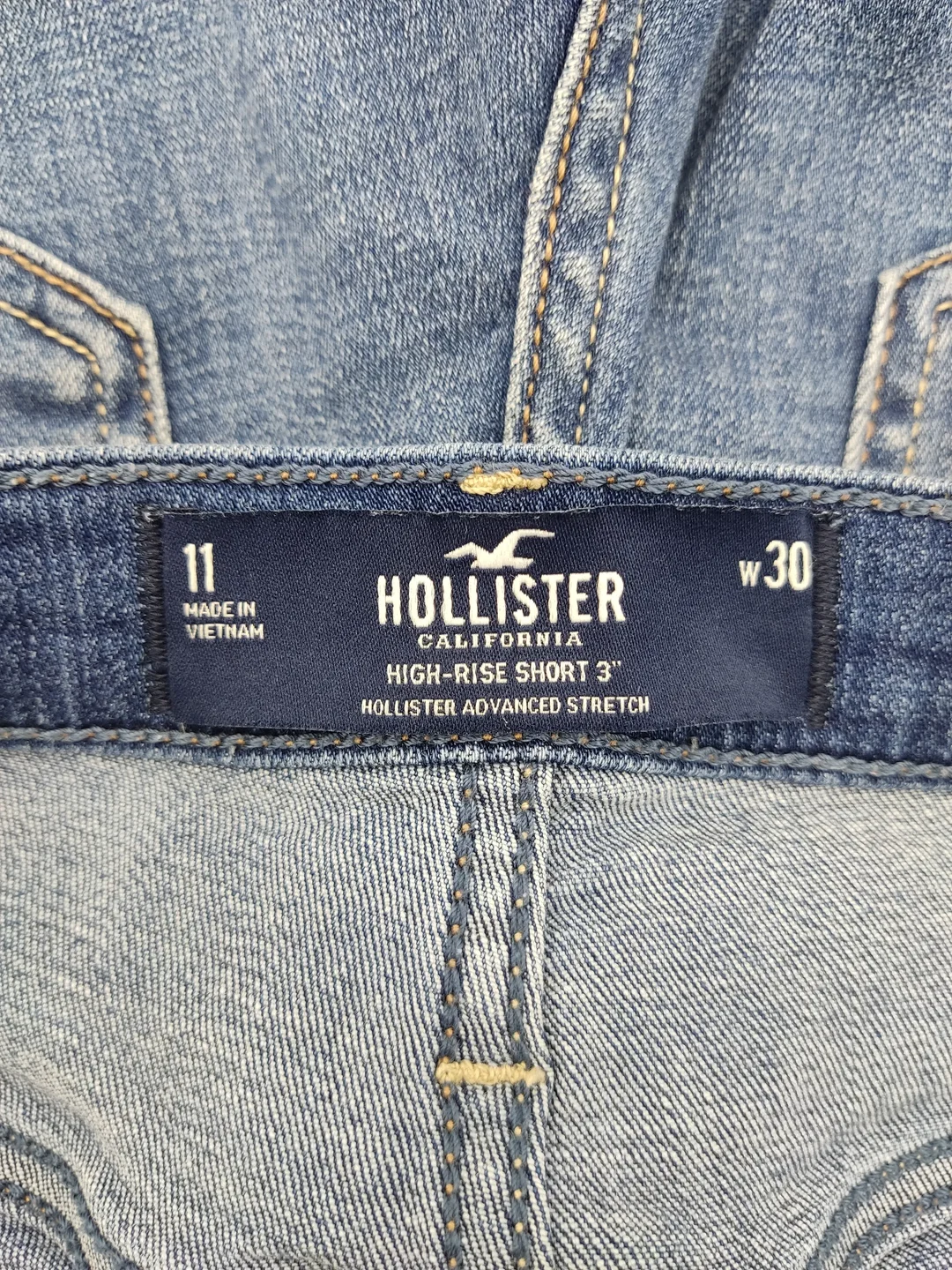 Hollister Damen Shorts blau Gr. W30 – Bild 3